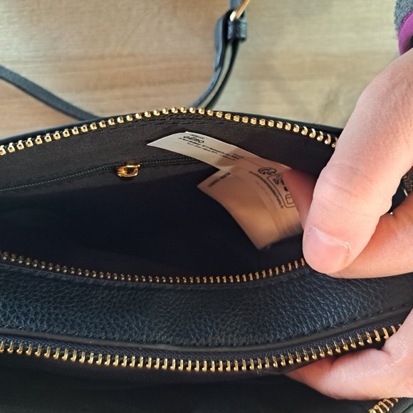 Black faux leather clutch/bag - Picture 4 of 4